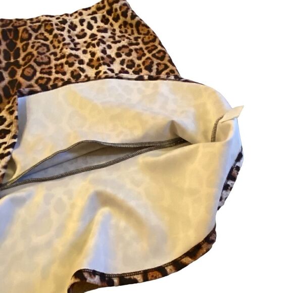 NWOT Faith and Joy Leopard Print Peplum Skirt - Picture 3 of 8